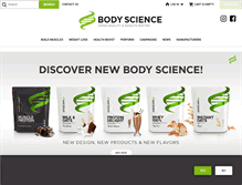 Tablet Screenshot of bodyscience.com
